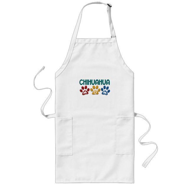 Tablier Long Empreinte de patte 1 de maman de CHIWAWA (Devant)