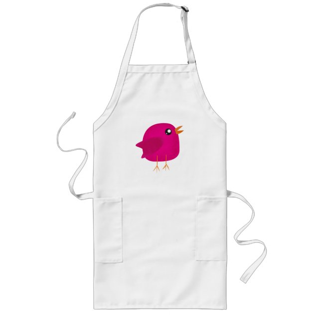 Tablier Long Enfants oiseau mignon  (Devant)