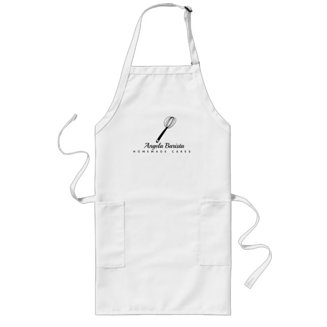 Tablier Long Entreprise de gâteau fait maison Illustration de f (Devant)