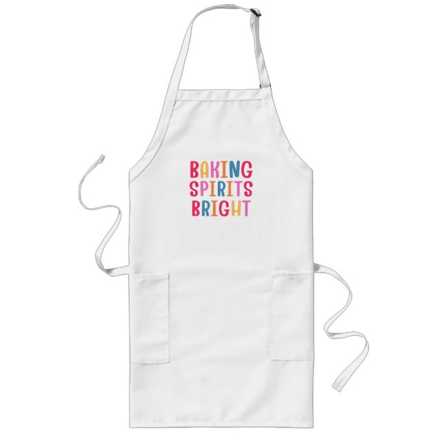 TABLIER LONG ESPRITS DE PATISSERIE BRILLANTS (Devant)