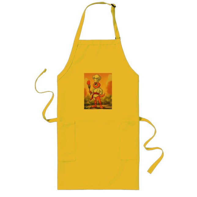 Tablier Long "Eye-Catching Imprimé Apron - Stylish Kitchen Esse (Devant)