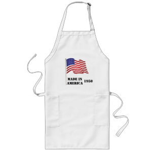 Tablier Long Fabriqué en Amérique Anniversaire BBQ Apron