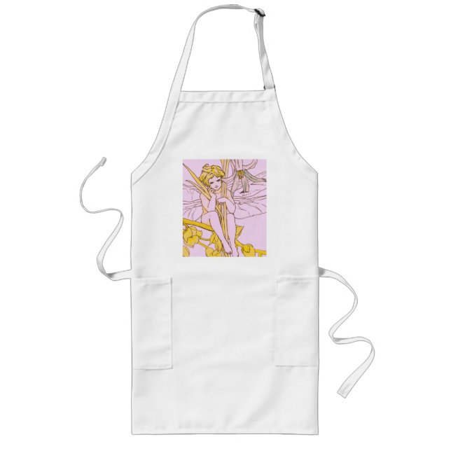 Tablier Long Fairy smile has the flowers sat on a branch (Devant)