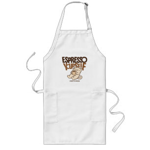 Tablier Long Faites une pause Espresso Mignon Chat Café – Caféi