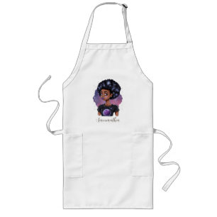 Tablier Long Femme Afro Élégante