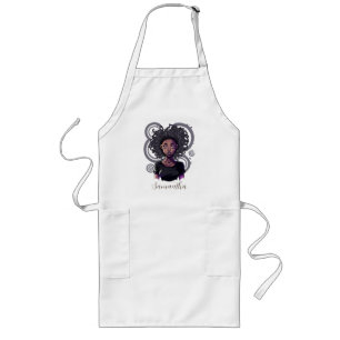 Tablier Long Femme afro magique