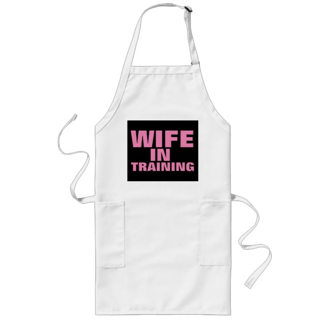 Tablier Long FEMME EN FORMATION, Drôle Mariage Fiançailles Apro (Devant)