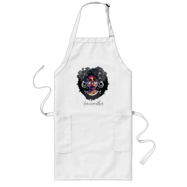 Tablier Long Femme Goth Afro (Devant)