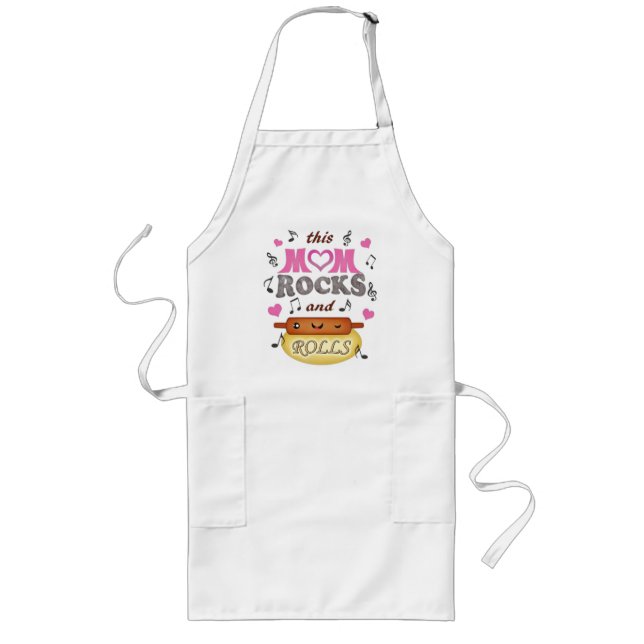 Tablier Long Fête des mères Baking & Rocking Maman Apron (Devant)