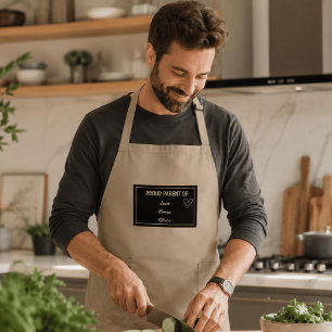 Tablier Long Fier parent de avec des noms personnalisés