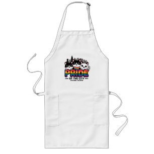 Tablier Long Fierté de Chicago City Illinois USA Rainbow Flag