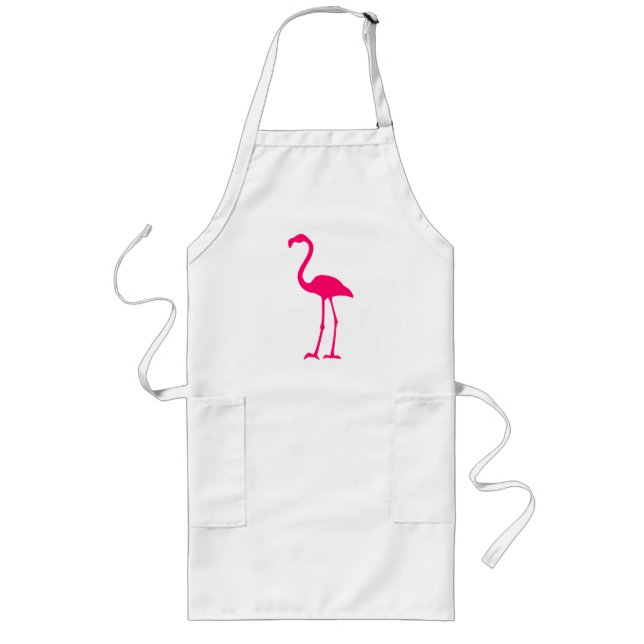 Tablier Long Flamant rose rose vif (Devant)