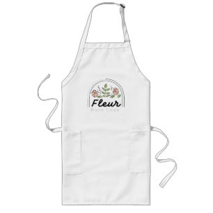 Tablier Long Fleur – Logo Floral Pure Love