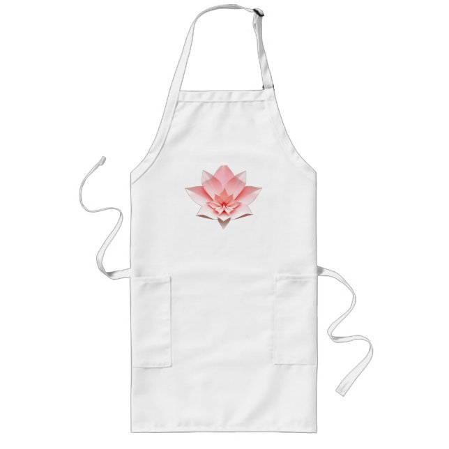Tablier Long Fleur papier Origami (Devant)
