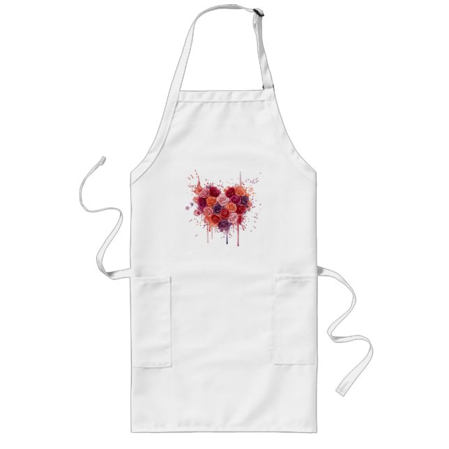 Tablier Long Fleurs (Devant)