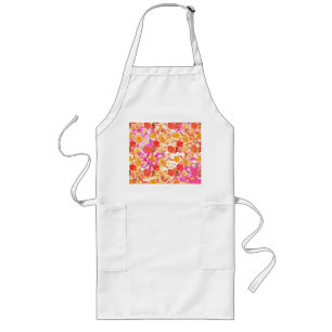 Tablier Long Fleurs mignonnes motif