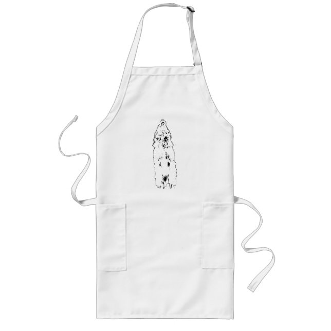 Tablier Long Forme dorée stable de cuisson (Devant)
