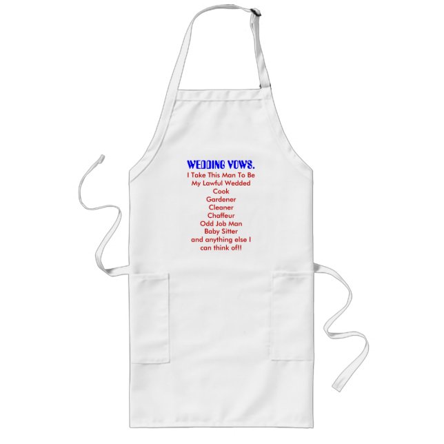 TABLIER LONG FUNNY APRONS (Devant)