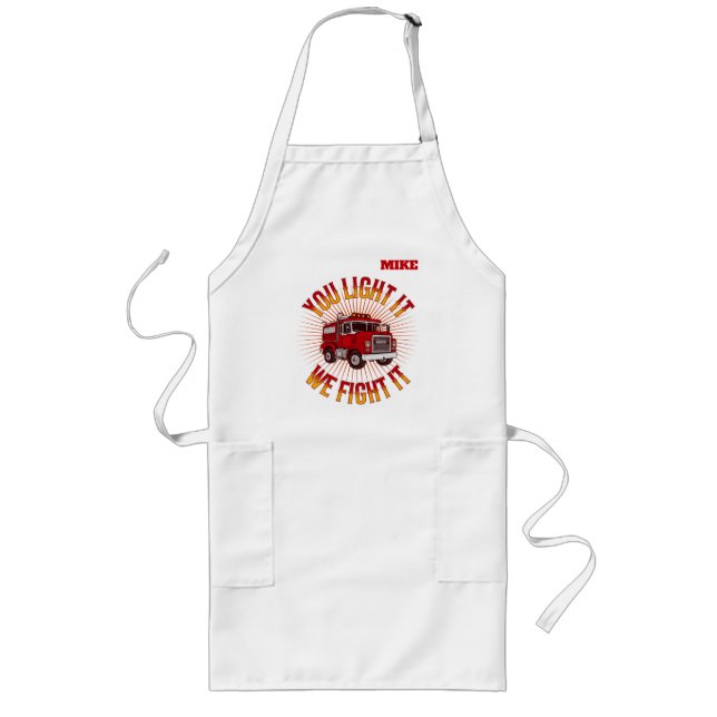 Tablier Long Funny Firehouse Cooking (Devant)