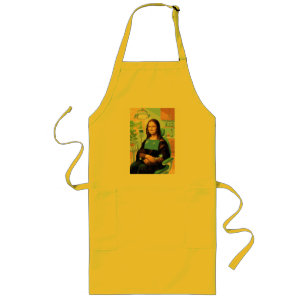 Tablier Long Funny Mona Lisa Dentist Dental Office Art Decor -