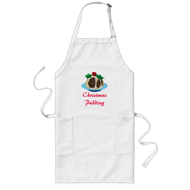 Tablier Long Garde de la place pour le pudding de Noël (Devant)