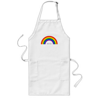Tablier Long Gay Pride Arc-en-ciel. L'amour est l'amour.