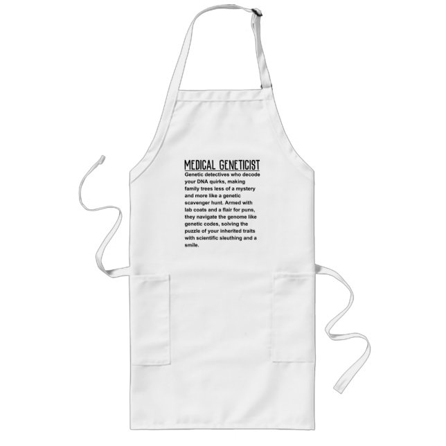 Tablier Long Génétique Médicale (Devant)