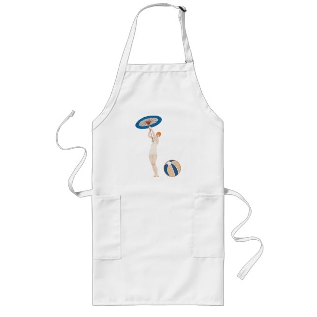 Tablier Long Georges Barbier Au Lido 1924 Illustration de mode (Devant)