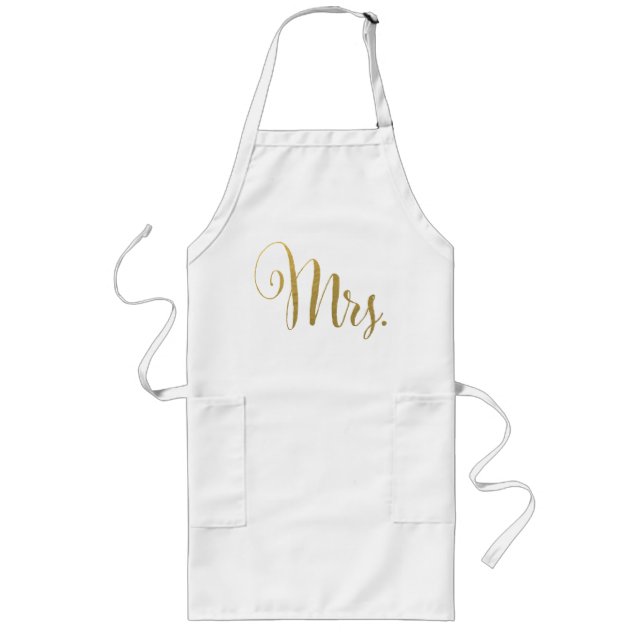 Tablier Long Gold Son n Hers Mr & Mrs Matching Aprons (Devant)