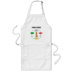 Tablier Long Golden Retriever Nom personnalisé Food Logic Fchar