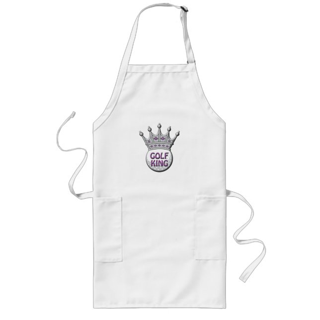 Tablier Long Golf King Fête des pères Dadism Cadeau (Devant)