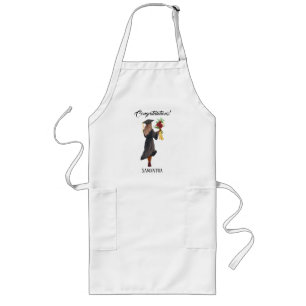 Tablier Long Graduation de l'aquarelle personnalisée (5)