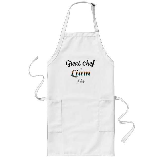 Tablier Long Grand chef mais Liam Joker (Devant)