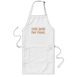 Tablier Long Grill Pour La Nourriture.