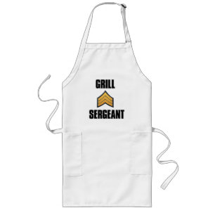 Tablier Long Grill Sergeant drôle apron été barbecue grillad