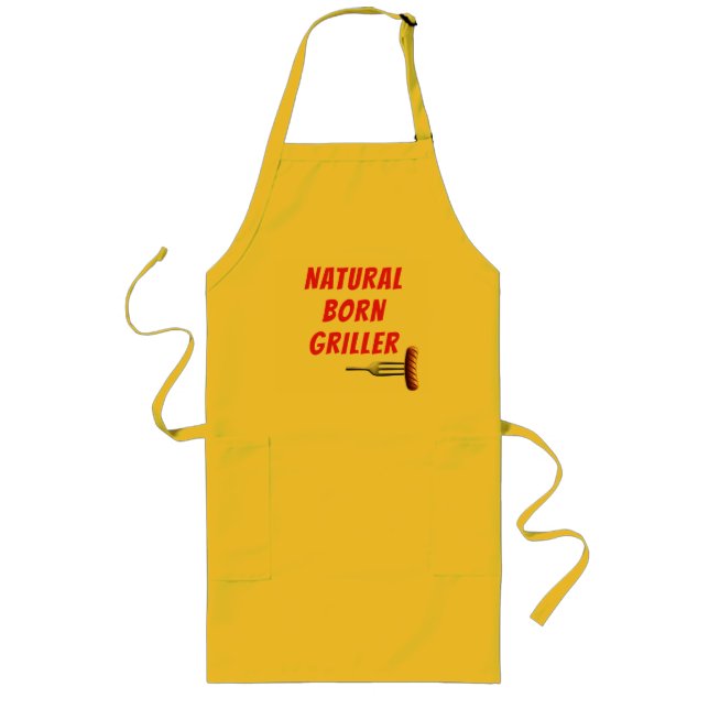 Tablier Long Griller naturel né (Devant)