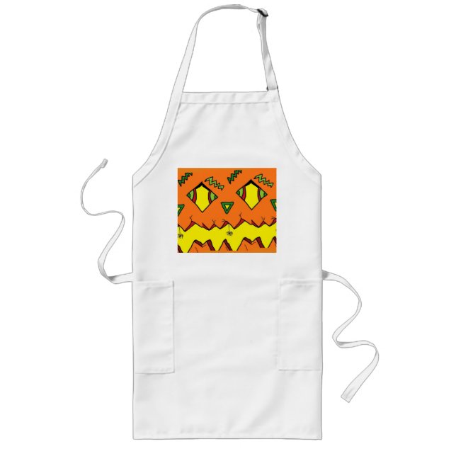 Tablier Long Halloween Jack-O-Lantern & Spider Apron (Devant)