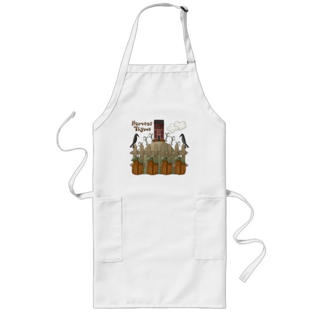 Tablier Long "Harvest Thyme" Autumn Apron (Devant)