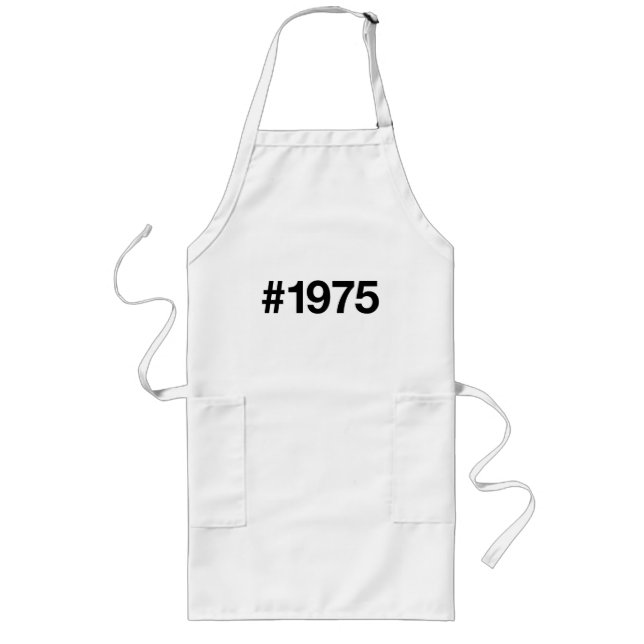 Tablier Long Hashtag 1975 50 Anniversaire (Devant)