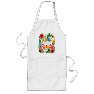 Tablier Long Hibiscus Aloha Anniversaire Hawaï