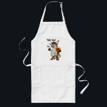 Tablier Long Holy Cow I'm 60 Funny 60th Birthday Gift Apron<br><div class="desc">Un drôle de cadeau pour le 60ème anniversaire. Le message est "La vache sainte ! J'ai 60".  Une vache caricature souriante a une pancarte avec l'âge dans sa patte gauche,  faisant le geste des pouces avec sa patte droite .  L'âge peut être changé.</div>