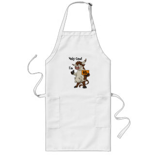 Tablier Long Holy Cow I'm 60 Funny 60th Birthday Gift Apron