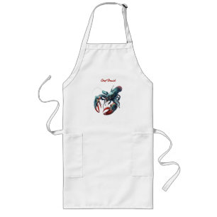 Tablier Long Homard de marée   Apron Nom du chef