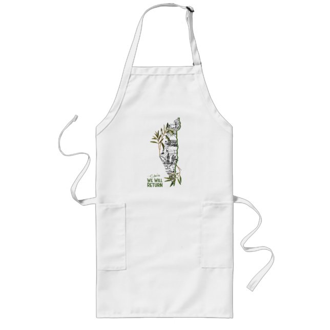 Tablier Long Homes dans la carte, Embracé par les Branches d'Ol (Devant)