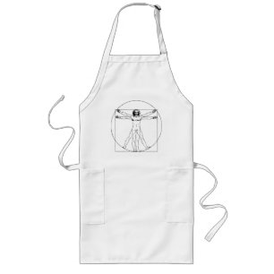 Tablier Long Homme de da Vinci Vitruvian