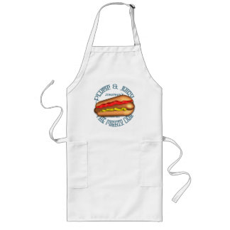 Tablier Long Hot dog puissant de chien personnalisé