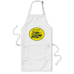 Tablier Long Humour Barbecue Jardin Queue BBQ Allumez le Grill