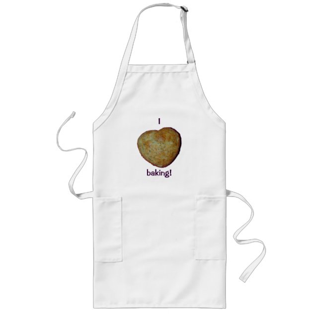 Tablier Long I Baking du coeur Apron de Pavot au citron (Devant)