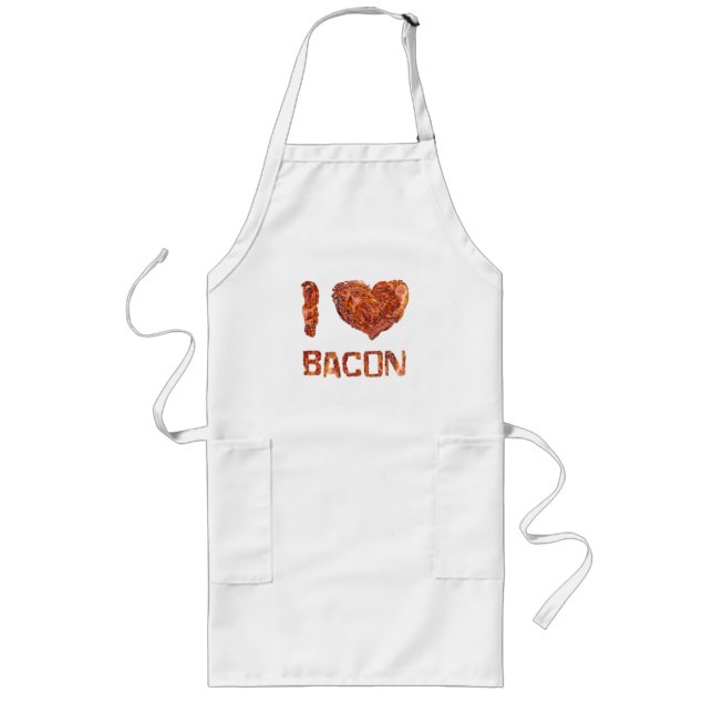 Tablier Long I Love Bacon (Devant)