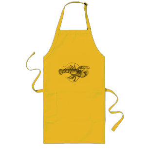 Tablier Long Illustration de homard vintage